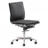 Silla de oficina marca Zuo modelo Lider Plus (sin brazos) - negra / 215218