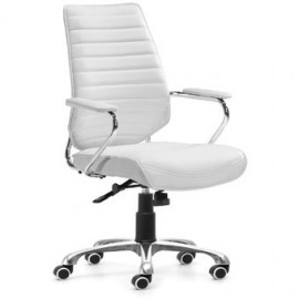 Silla de oficina marca Zuo modelo Enterprise - blanca , 205165 - Envío Gratuito