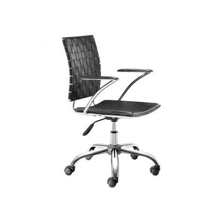 Silla de oficina marca Zuo modelo Criss Cross - negra / 205030 - Envío Gratuito