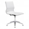 Silla de oficina marca Zuo modelo Glider (conferencia) - blanca / 100378