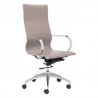 Silla de oficina marca Zuo modelo Glider - cafe claro / 100373