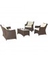 Sala Ideal Para Interior Y Exterior H & G Suiza LN2059 4 Pzas-Chocolate