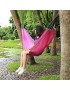 Acampar al aire libre Patio columpio portátil plegable sola persona Algodón Hamaca Rose