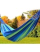 Portable Outdoor Hamaca Jardín Deportes Inicio Viajes Camping Swing Lienzo Stripe Colgar Cama Hamaca Rojo, Azul 190 X 80cm - Env