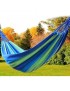 Portable Outdoor Hamaca Jardín Deportes Inicio Viajes Camping Swing Lienzo Stripe Colgar Cama Hamaca Rojo, Azul 190 X 80cm