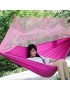 Persona sola portátil paracaídas Tela Mosquitera hamaca de interior al aire libre Uso