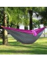 Portátil de tela de nylon de paracaídas hamaca para dos persona amante de la familia al aire libre