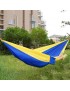 CX Hamaca Double Person Portable Nylon Fabric Hammock-Azul Y Amarillo