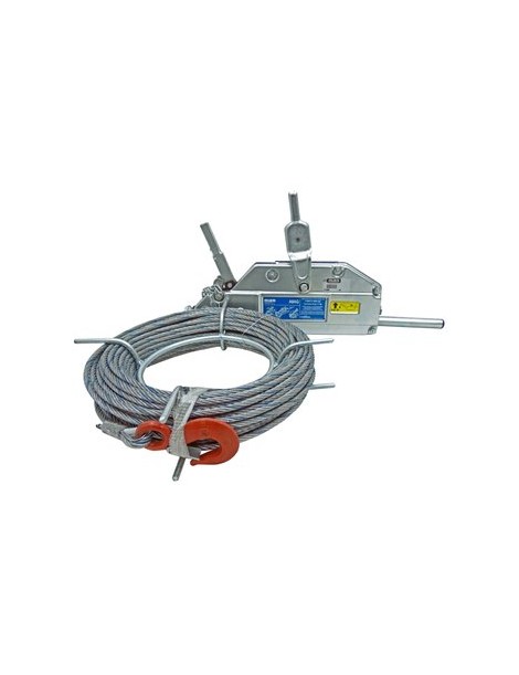 Tirfor Aparejo Para Hamacas Y Andamios 800 Kilos Con Cable 80 Metros 8,3 Mm A8AG 0780044,80 Alba - Envío Gratuito
