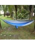 EH OUTAD Cama Nylon Hamaca paracaídas portátil para 2 Personas Viajes acampar al aire libre Royal Blue & Grey
