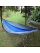 EH OUTAD Cama Nylon Hamaca paracaídas portátil para 2 Personas Viajes acampar al aire libre Royal Blue & Grey - Envío Gratuito