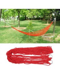 ER Viajes al aire libre camping jardin de hamacas de nylon de malla durmiendo cama portátil de colgar-Rojo. - Envío Gratuito