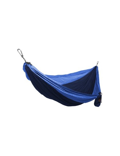 Hamaca Doble de tela de paracaídas Nylon Color Azul/Azul claro - Envío Gratuito
