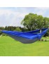Portátil De Tela De Nylon De Paracaídas Hamaca Para Acampar Al Aire Libre Del Viaje-azul Y Gris