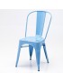 Silla Estilo Tolix Azul Gloss