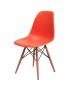 Silla de Comedor Vitrozi Replica Eames Woody-Roja