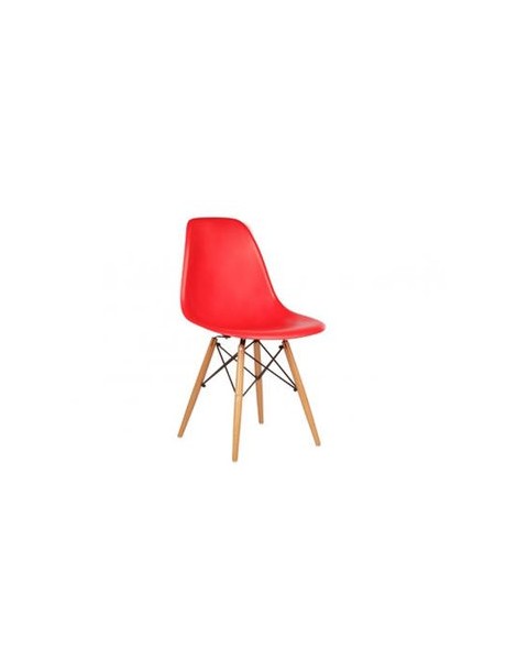 Silla Infantil Vitrozi Eames Woody Rojo - Envío Gratuito