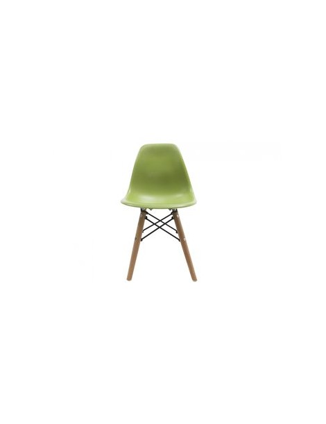 Silla Infantil Vitrozi Eames Woody Verde - Envío Gratuito