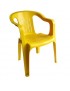 Silla Diplastica Brexia para Jardín-Amarillo