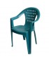 Silla Diplastica Berlin para Jardín-Verde
