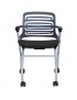 Silla de Oficina Ika - Apilable con Ruedas Negro
