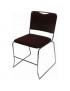 Silla Con Asiento Y Respaldo De Tela-Color Negro