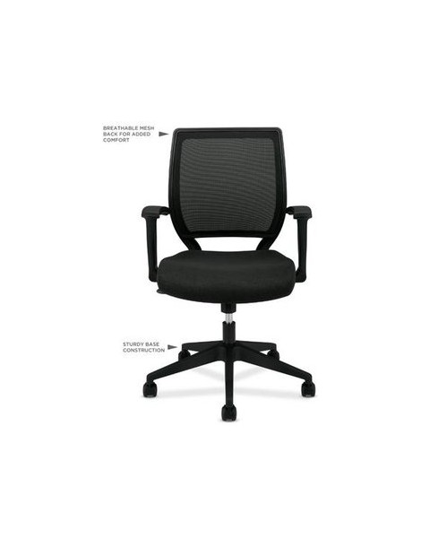 Silla HON 521 con respaldo en malla y asiento en tela - Envío Gratuito