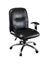 Silla de Oficina Wallstreet Semi Ejecutiva Negro - Envío Gratuito