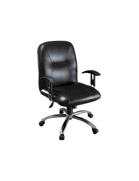 Silla de Oficina Wallstreet Semi Ejecutiva Negro - Envío Gratuito