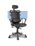 Silla Sillon Ejecutivo Europeo Respaldo Alto En Piel Y Base Cromada
