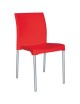 Silla Plástico Plastica Hotelera Restaurant Exterior Moderna Colores M1 - Rojo - Envío Gratuito