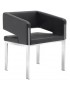 Sillon Minimalista Moderno En Piel Italiana Cromo
