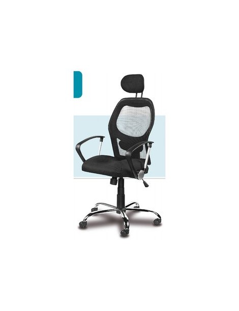 Silla sillon Ejecutivo Respaldo Alto En Malla Y Base Cromada B - Envío Gratuito