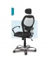 Silla sillon Ejecutivo Respaldo Alto En Malla Y Base Cromada B