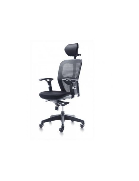 Silla ERGOmobiliario ERGO5260 Sillon Ergonomico BARI C - Negro - Envío Gratuito