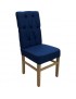 Silla Moderna Vancouver De Fabou Muebles - Capitoneada Azul Cobalto