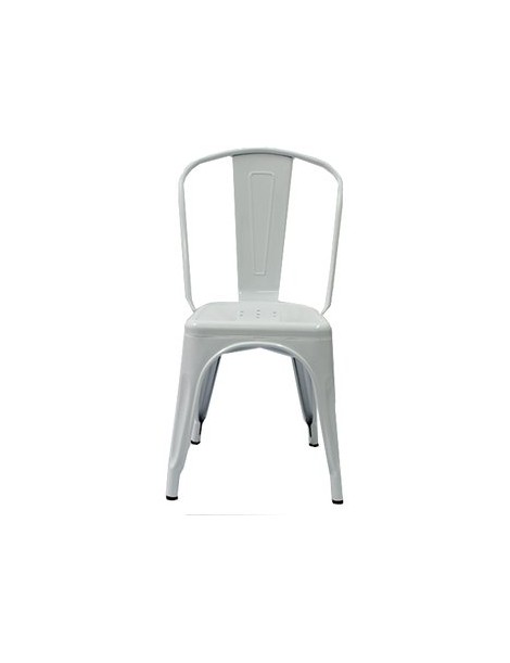 Silla Metal Vintage replica Tolix TY1234-Blanco - Envío Gratuito