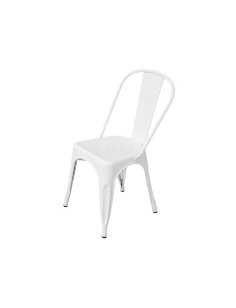 Silla De Comedor Mobilier Tolix-Blanco - Envío Gratuito