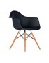 Silla de Comedor Vitrozi Replica Eames Woody Brazo-Negro