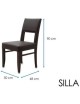 Silla Davos Instore -Chocolate - Envío Gratuito