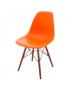 Silla De Comedor Alterhouse Replica Eames Lady Dark Base-Naranja