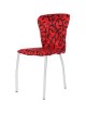 Cubierta de la Silla Spandex Stretch Washable Chair Cover-Rojo y Negro - Envío Gratuito