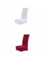 Silla Funda De Poliéster De Color Sólido Blanco mas Sólido Taburete Silla De Comedor Del Spandex