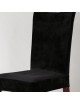 MagiDeal Estirar Corta Zorro Decoración Cubierta De La Silla Del Comedor De Tela Funda De Hotel Negro - Envío Gratuito