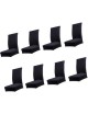 MagiDeal 8 Piezas De Poliéster Suave Cubierta De Comedor Silla Del Spandex Heces Funda Negro - Envío Gratuito