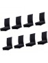 MagiDeal 8 Piezas De Poliéster Suave Cubierta De Comedor Silla Del Spandex Heces Funda Negro