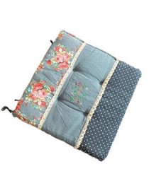 Algodón y lino cojín del asiento Espesar Pad Chair - dril algodón de flor - Envío Gratuito