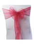 Generic 1pcs Rosa Organza Cubierta De La Silla Sash Arco Para El Banquete De Boda Del