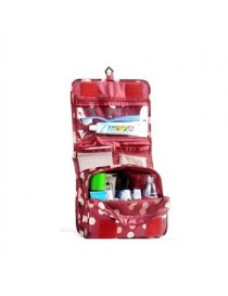 Pixnor Portable Colgante A Prueba De Agua De Lavado Neceser Bolsa De Viaje Cosméticos Bolsa Bolsa Organizador (rojo De Vino) - E