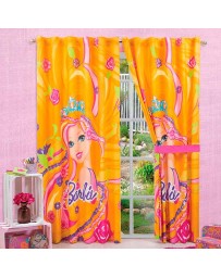Cortina Decorativa Barbie Cabello Magico - Envío Gratuito